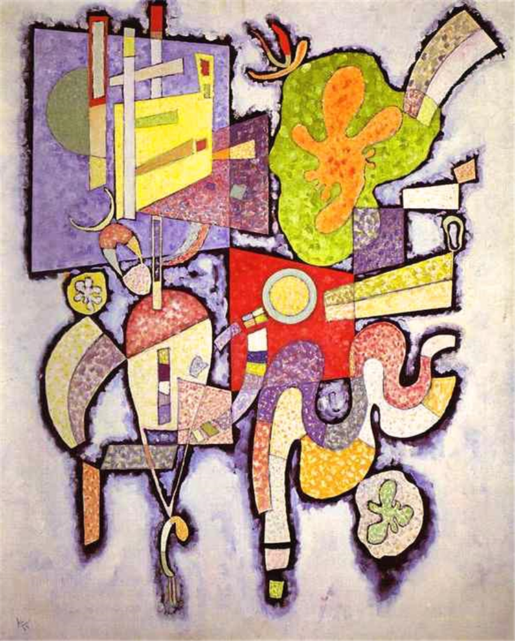 Complex-Simple 1939 Wassily Kandinsky Abstract Oil Painting